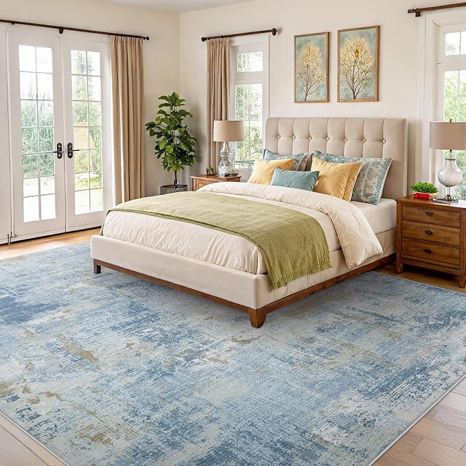 8x10 Area Rugs for Living Room, Modern Abstract Washable Rug - Image 2