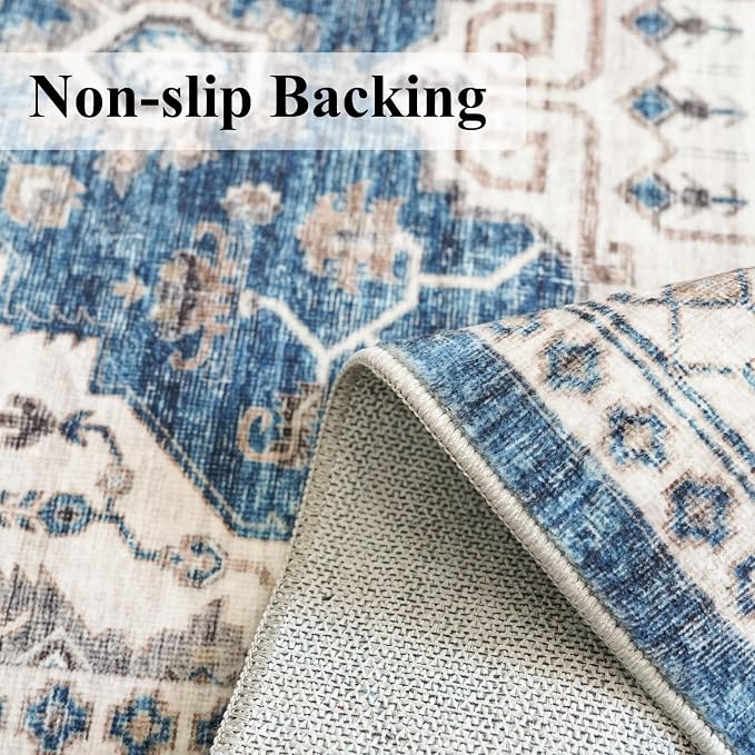 2x6 Washable Hallway Runner Rug: Indoor Farmhouse Kitchen Rugs Oriental Thin - Image 4