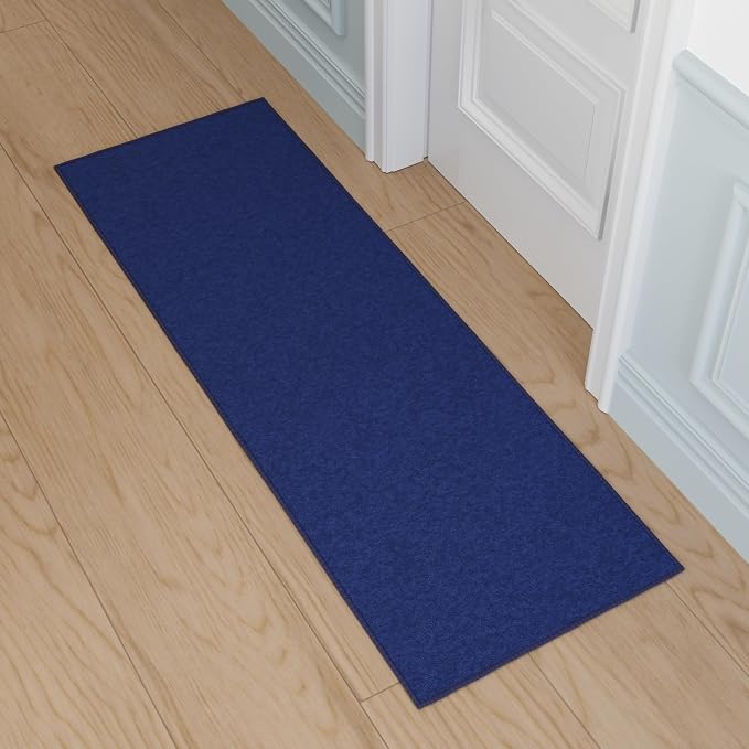 Ottomanson Hallway Runner Rug 20" x 59" Non Slip Solid Area Rugs Easy to Clean - Image 9