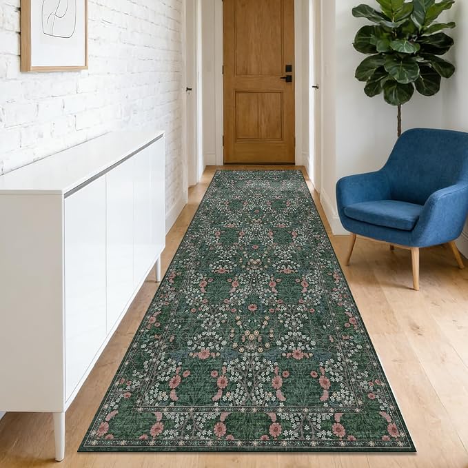 Washable 2'6" x 10' Runners for Hallways, Non Slip Long Floor Runner for Kitchen - Image 2