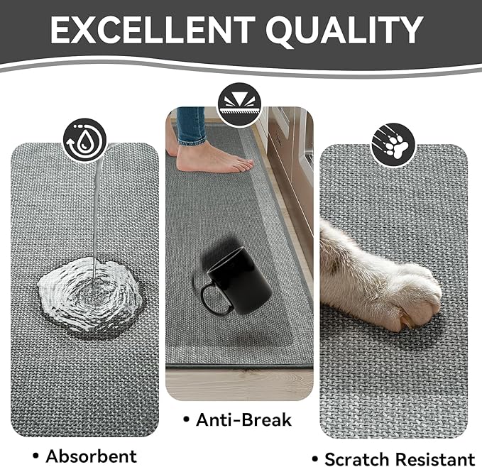 Non Slip Kitchen Mat Washable, Absorbent Kitchen Mats - Image 4
