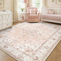 CAPALOCA Machine Washable Rugs Nursery Rug 8x10 Cute Girl Non Slip Low Pile by CAPALOCA