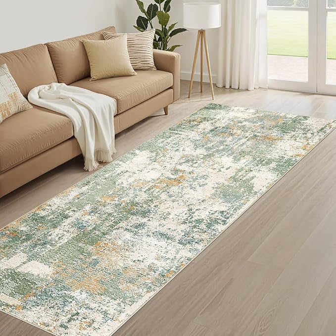 Runner Rug Kitchen Washable Rugs: 2x6 Non-Slip Abstract Soft Modern Stain - Image 8