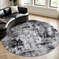 Rugflix Round Area Rugs 8Ft for Living Room, Washable Circle Rug by RugflixAreaRugs