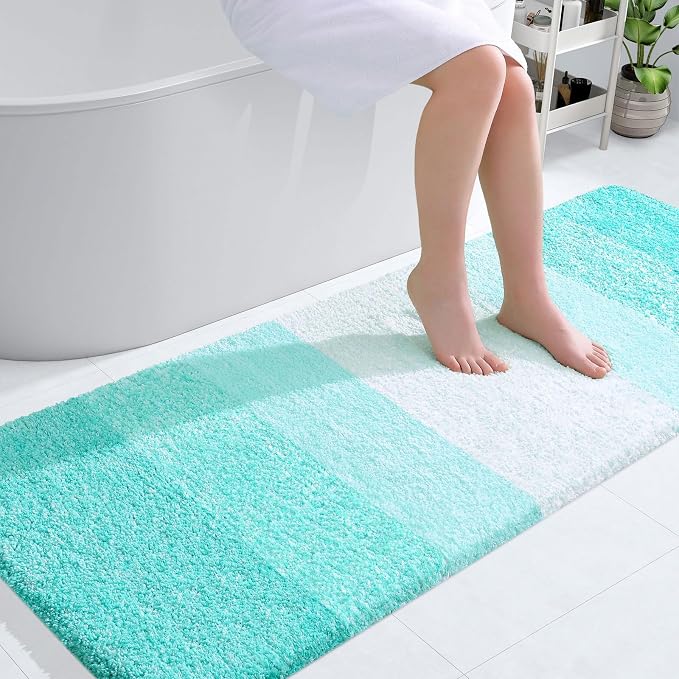 OLANLY Large Bathroom Rugs Mat 54x24, Extra Soft Absorbent Microfiber Bath Rugs by OLANLY