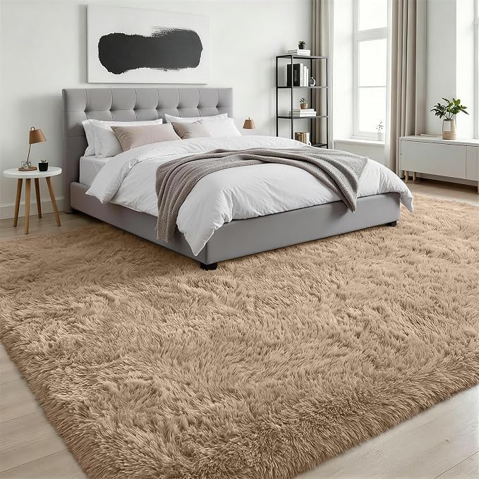 8x10 Area Rugs for Living Room Bedroom: Ultra Soft Fluffy Shag Rug Upgrade - Image 3