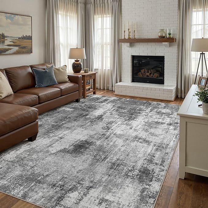 DMOYEST 10x14 Area Rug for Living Room, Washable & Non Slip Large Indoor Carpet - Image 4