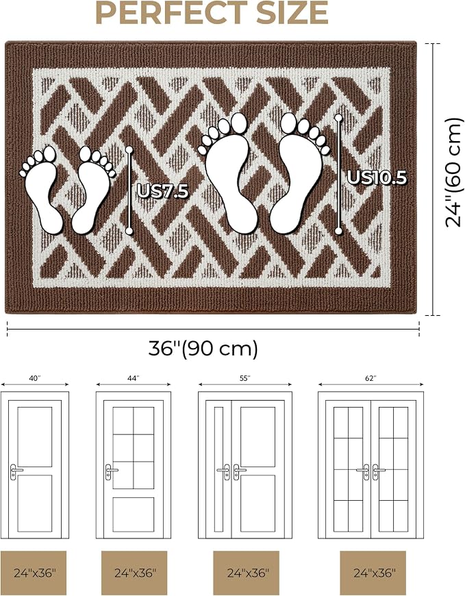 GRANNY SAYS Door Mat Inside Entrance Non-Slip, Welcome Mats Front Door Mat - Image 2