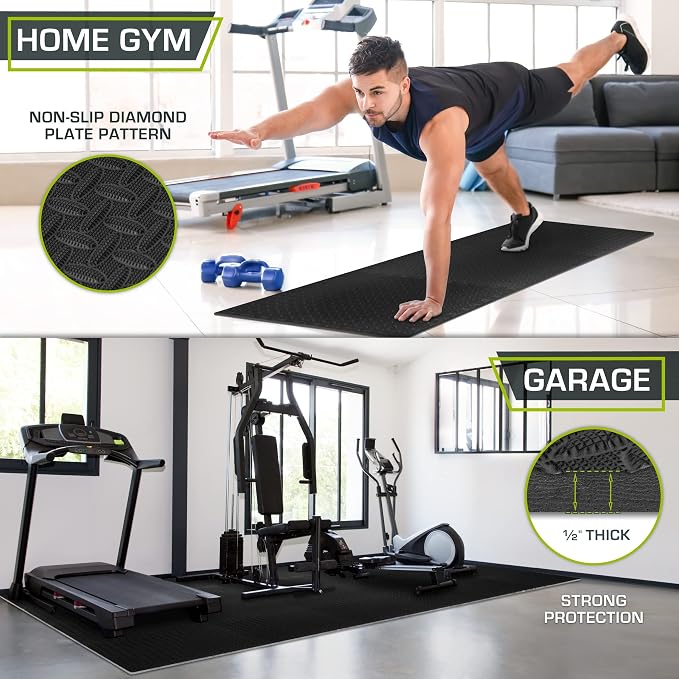 ProsourceFit Exercise Puzzle Mat ½-inch, EVA Interlocking Foam Floor Tiles - Image 3