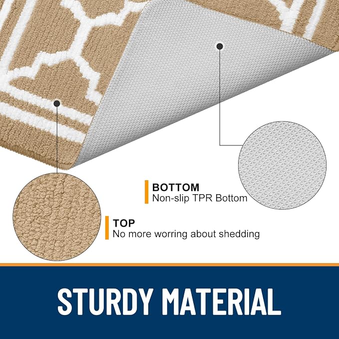 Buganda Large Indoor Door Mat, Dirt-Resistant and Absorbent Doormat, Low - Image 4