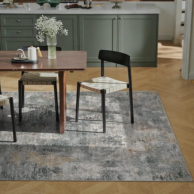 Lahome Washable 5x7 Area Rugs for Living Room, Soft Contemporary Low Pile - Image 3