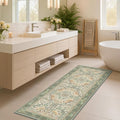 Sage Floral Kitchen Runners by HazoHaus