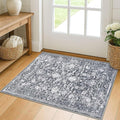 KILOCOCO Small Area Rug 2x3 Entryway Rugs Printed Vintage Floral Washable Rug by Kilococo