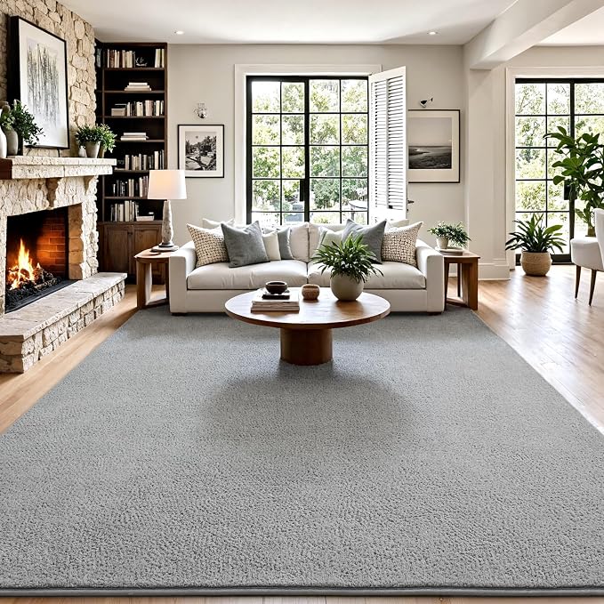 Keeko Area Rugs for Living Room Bedroom 6x9 Grey, Soft Modern Large Rugs Indoor - Image 7