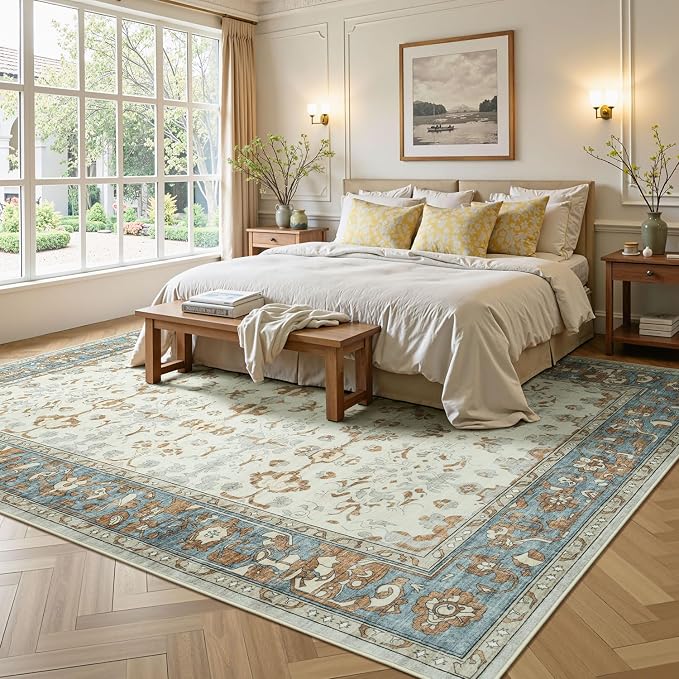 Lessymo Washable Area Rug for Living Room, 8x10 Large Rugs - Image 2