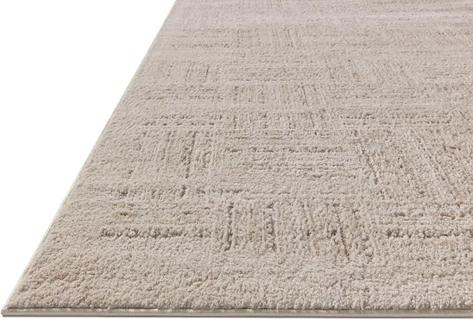 Loloi Amber Lewis Monty Collection MOT-01 Ivory/Taupe 5'-3" x 7'-6", .50" Pile - Image 6