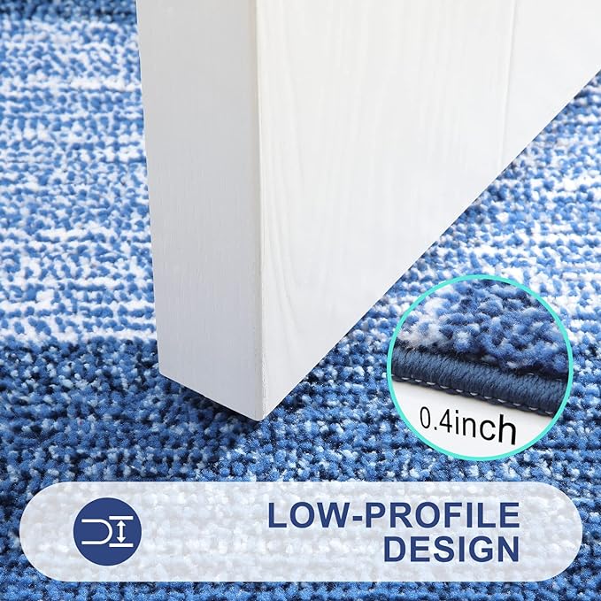 Kitinjoy Indoor Outdoor Door Mat, 54x24 Non-Slip Absorbent Dirt Trapper - Image 4