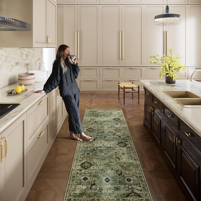 Washable Runners for Hallways Kitchen Rugs: 2'6"x8' Runner Rug Stain Resistant - Image 8