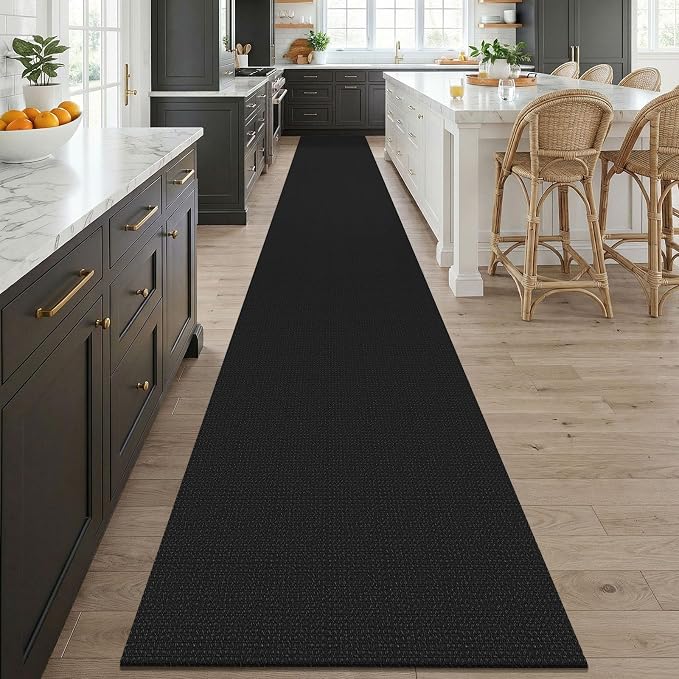 KOZYFLY Black 2.5'x20' Runners Rugs - Image 2