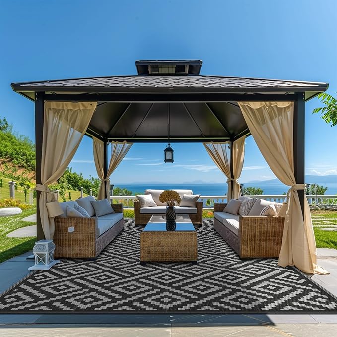 GENIMO Outdoor Rug Waterproof, Lightweight Large RV Camping Mat - Image 3