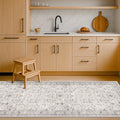 Hazo Haus Light Gray Washable 2'6"x8' Wide Runner Rugs by HazoHaus