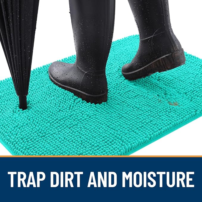 OLANLY Dog Door Mat for Muddy Paws 40x24, Absorbs Moisture and Dirt, Absorbent - Image 2