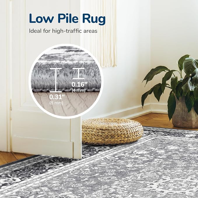 Lessymo Washable 8FT Round Area Rugs - Image 7