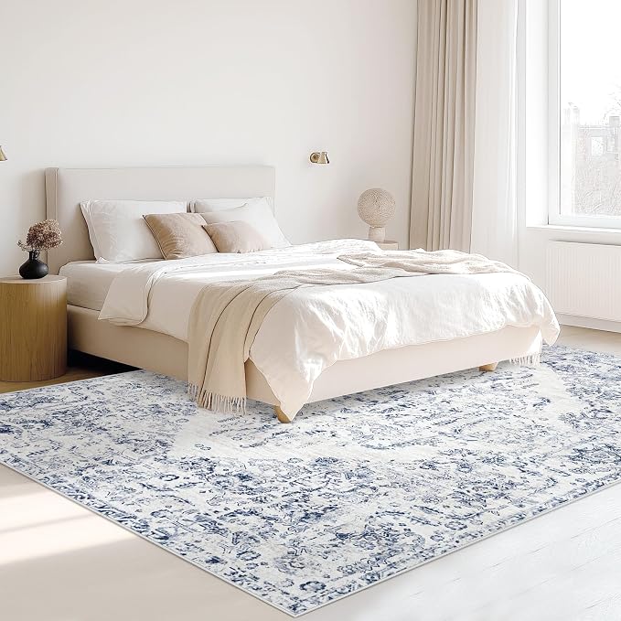 5x7 Area Rugs for Living Room: Washable Rug Vintage Large Rugs Soft Non Slip - Image 3