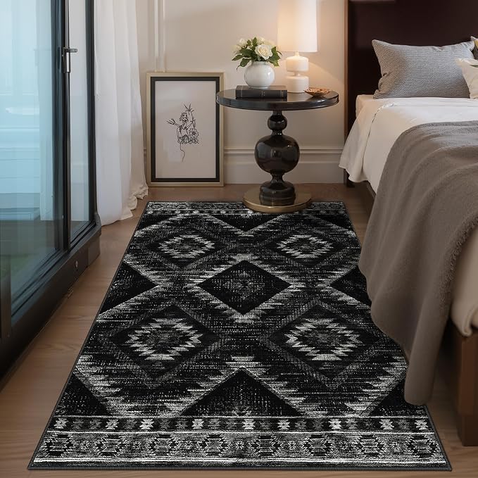 BESTSWEETIE Area Rug 3x5 Rug Machine Washable Non-Slip Low Pile Print Pattern - Image 6