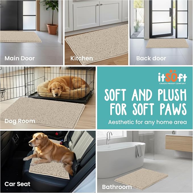 Dog Rugs for Muddy Paws 34x21 | Cleaner Mud Free Floors | Muddy Dogs Mats for - Image 7