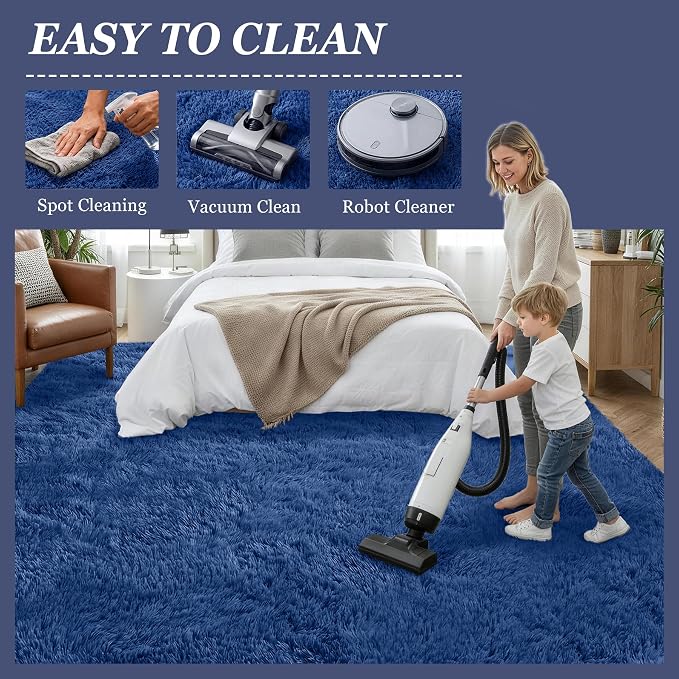 Fluffy 5x7 Area Rugs for Living Room Bedroom: Ultra Soft Shag Rug Non-Slip - Image 8