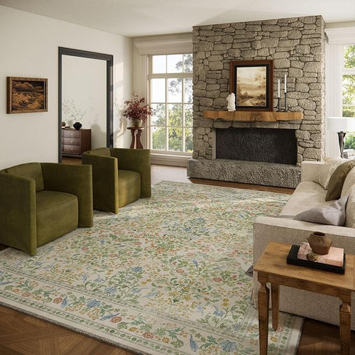 10x14 Area Rugs for Living Room: Washable Rug Non Slip Stain Resistant Ultra by palohom