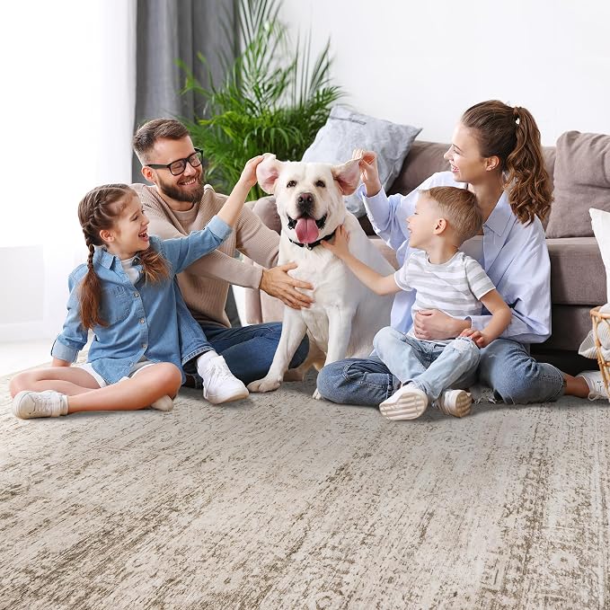 8x10 Area Rugs for Living Room Rug Washable: Modern Large Rug for Dining Room - Image 8
