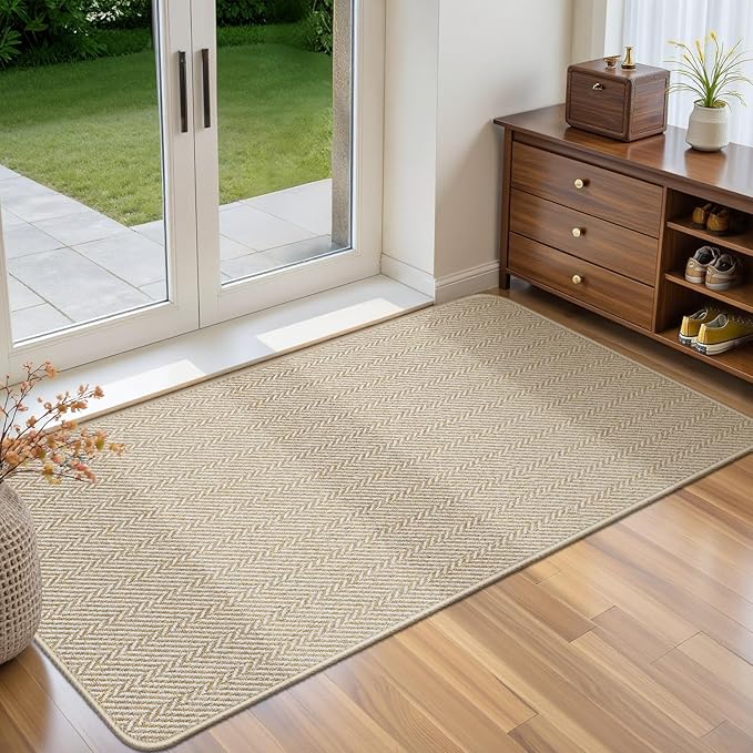 Ultra Thin Door Mat Indoor Entrance 24"x47", Low-Profile Indoor Door Mat by Unknown