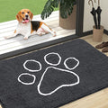 OLANLY Dog Door Mat for Muddy Paws 47x32, Paw Print Design, Absorbs Moisture by OLANLY