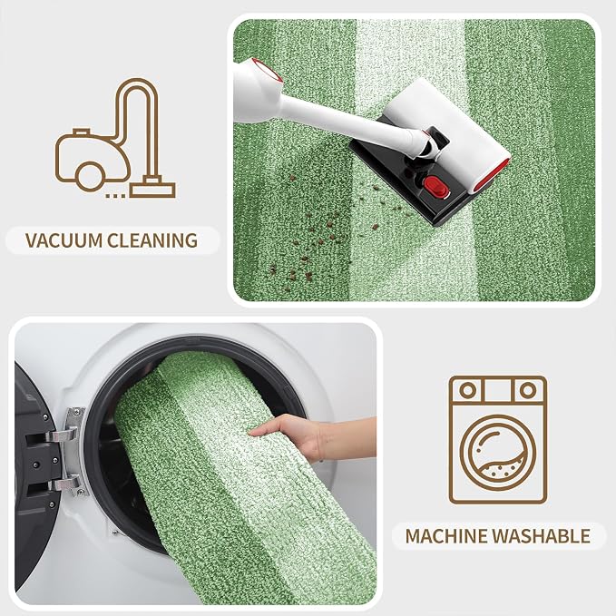 Kitinjoy Indoor Outdoor Door Mat, 36x24 Non-Slip Absorbent Dirt Trapper - Image 5