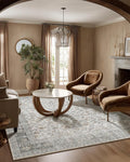 Machine Washable Rugs for Living Room: 5x7 Area Rugs for Bedroom Vintage Stain by palohom