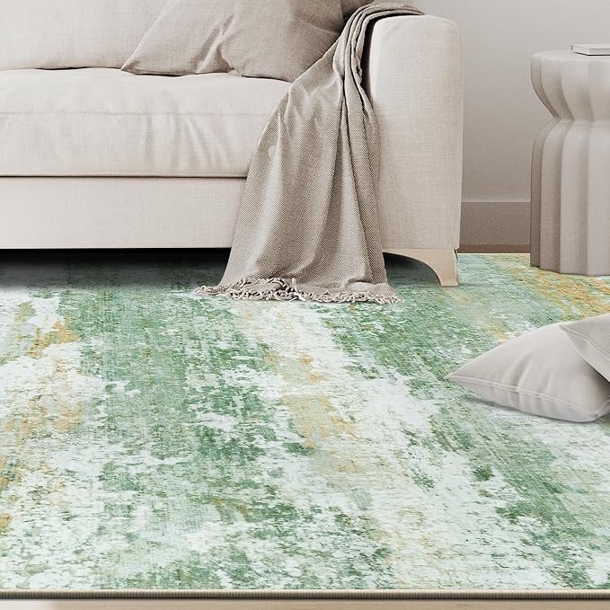 10x14 Area Rugs for Living Room Rug Washable: Abstract Large Rug Indoor Modern - Image 9