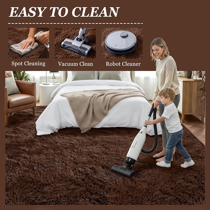 6x9 Area Rugs for Living Room Bedroom: Ultra Soft Fluffy Shag Rug Upgrade - Image 8