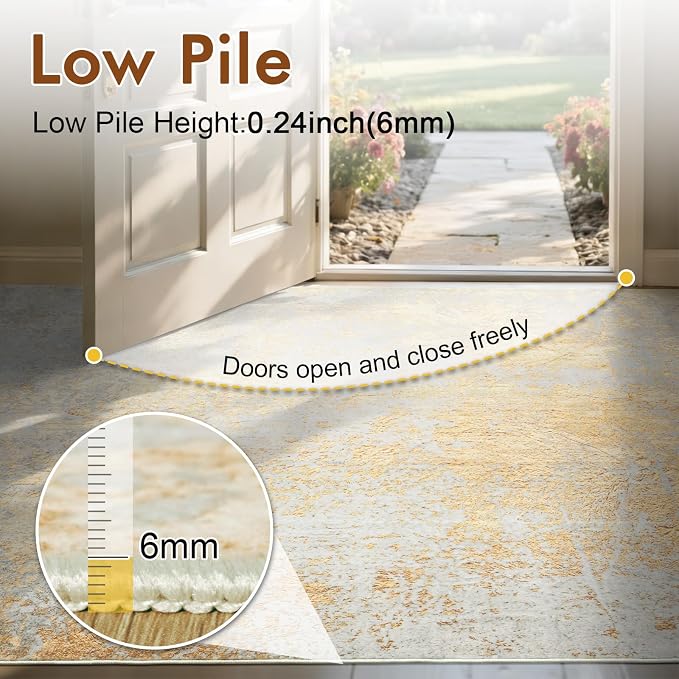 8x10 Ft Large Area Rugs for Living Room, Soft Non-Slip Washable Rugs Modern - Image 7