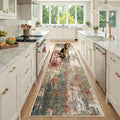 RELEANY Washable Area Rugs 2'6"x10 Non-Slip Modern Abstract Soft by RELEANY