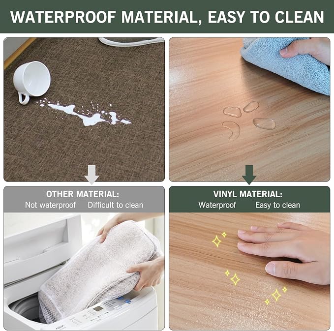 Plastic Floor Mat for Home, Non-Slip Area Rug for Dining Room, Vinyl Floor - Image 4
