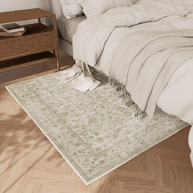 Machine Washable Area Rugs for Entryway: Door Mat Indoor Entrance 2x3 Boho Rug - Image 3