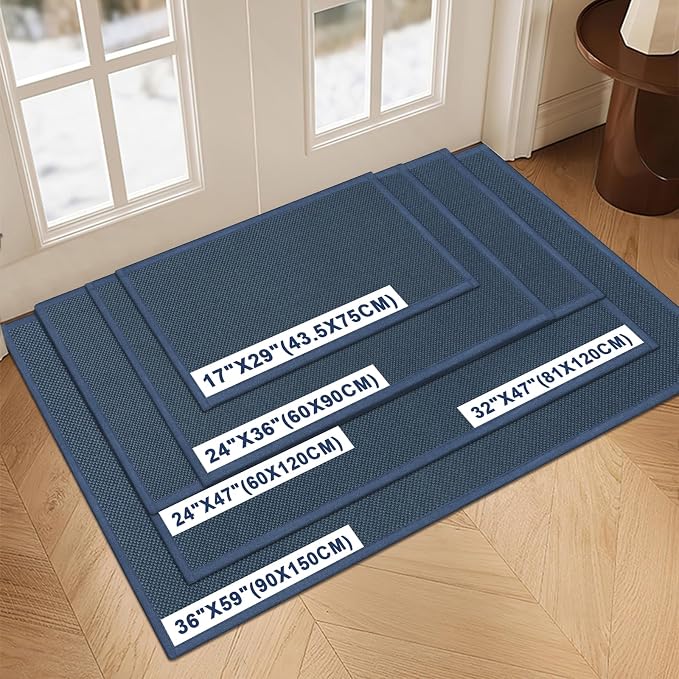 LEKEEPGO Door Mat 17"x29", Non Slip Door Mat Indoor Entrance, Rubber Backing - Image 2