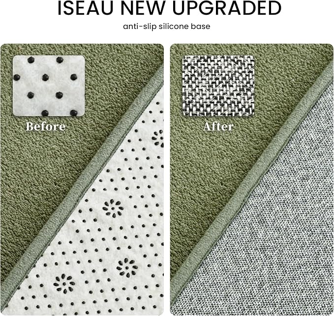 ISEAU 2x6 Runner Rug for Hallway, Soft Memory Foam Carpet - Image 2