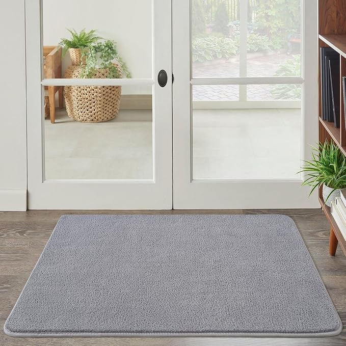 Keeko 2x3 Grey Area Rugs for Bedroom Living Room, Soft Modern Indoor Throw Rugs - Image 6