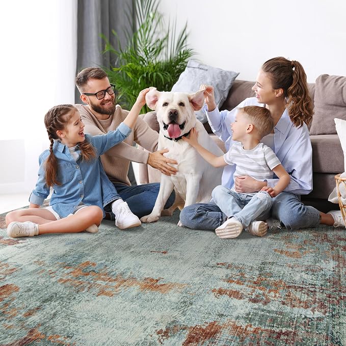 8x10 Area Rugs for Living Room Rug Washable: Modern Large Rug for Dining Room - Image 7