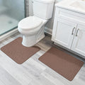 Bosap Bathroom Rugs Set 2 Pieces, Thin Bathroom Mats, Toilet Rugs, Quick Dry by BosapDirect