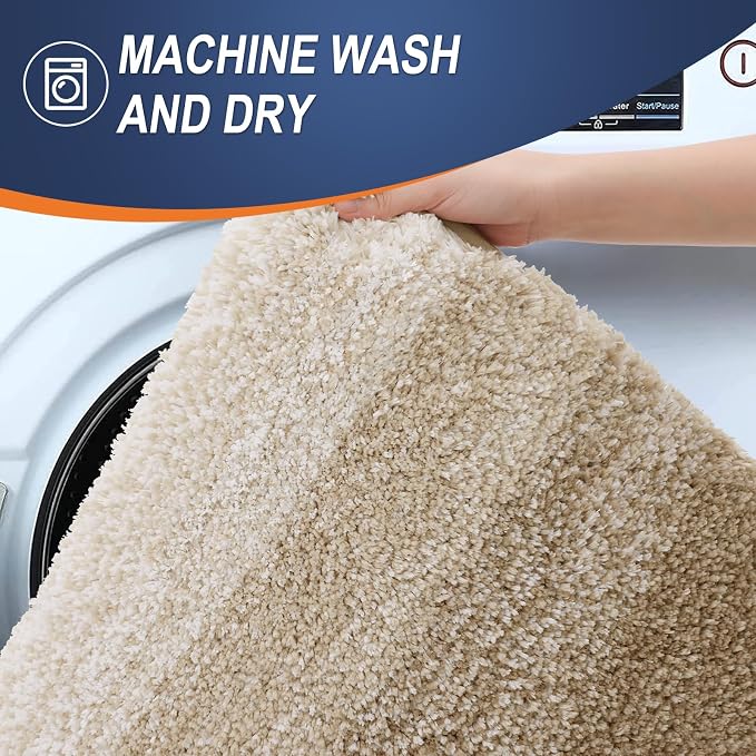 OLANLY Bathroom Runner Rugs Mat 44x24, Extra Soft Absorbent Microfiber Bath Rugs - Image 5