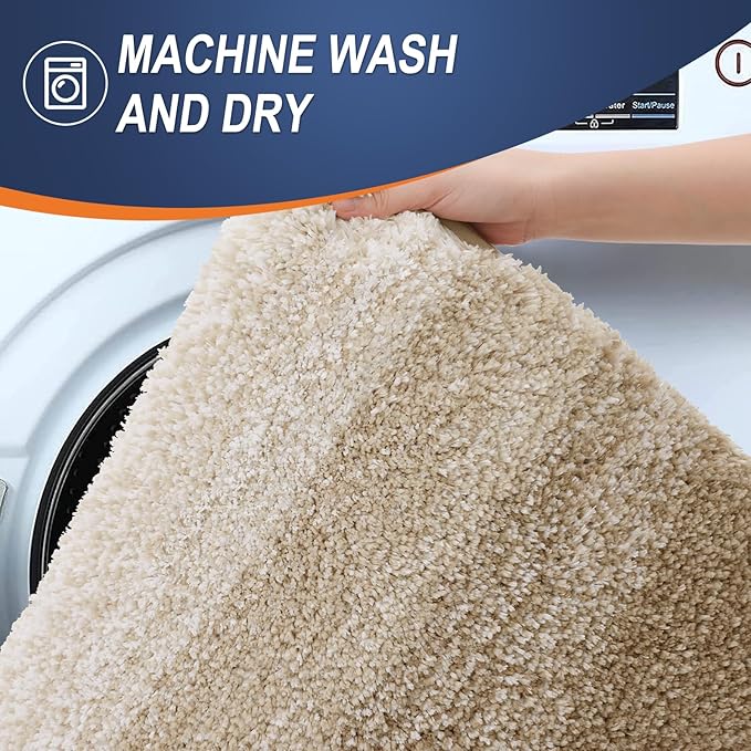 OLANLY Bathroom Runner Rugs Mat 59x20, Extra Soft Absorbent Microfiber Bath Rugs - Image 5